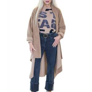 NEW YOLLY serena long winter jacket in oatmeal